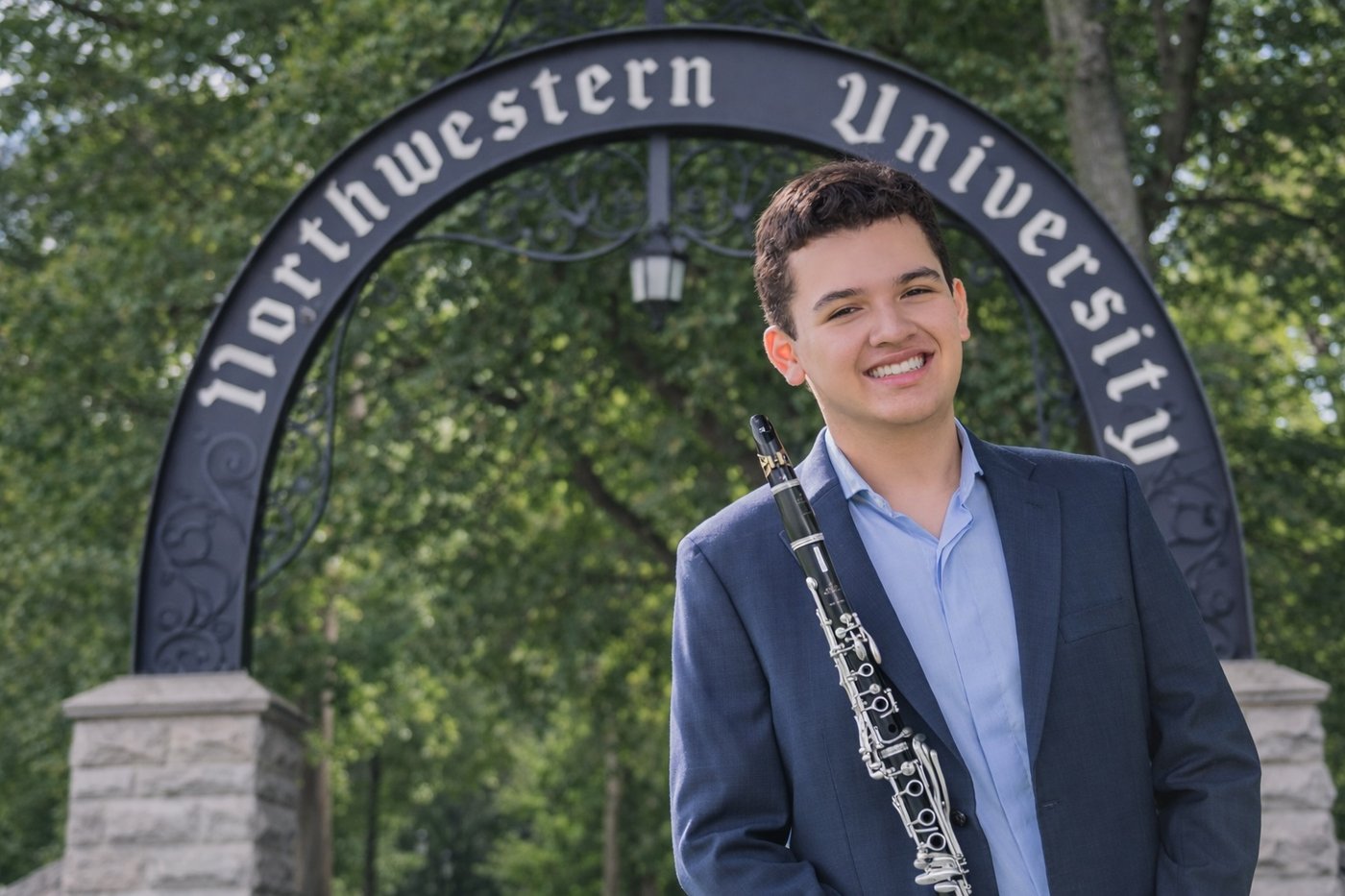 Jose Aguilar, clarinetist at Northwestern University